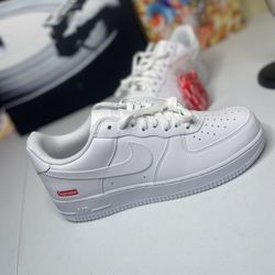 White Supreme Af1 