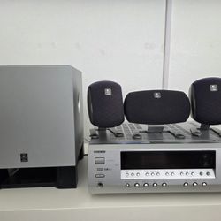 Receiver, Speakers And Subwoofer