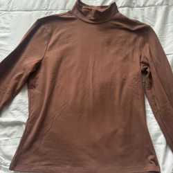 Brown Long Sleeve Top
