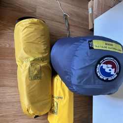 Camping Sleeping Bag Tent And Sleeping Matt