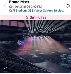 Bruno Mars Concert Ticket – SoFi Stadium 2026