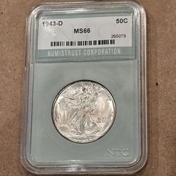 1943 D Walking Liberty Half Dollar
