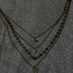 Vintage Gold Stack Necklace 