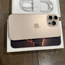 iPhone 16 Pro Max 256 GB. Desert Titanium . Unlocked for all carriers.
