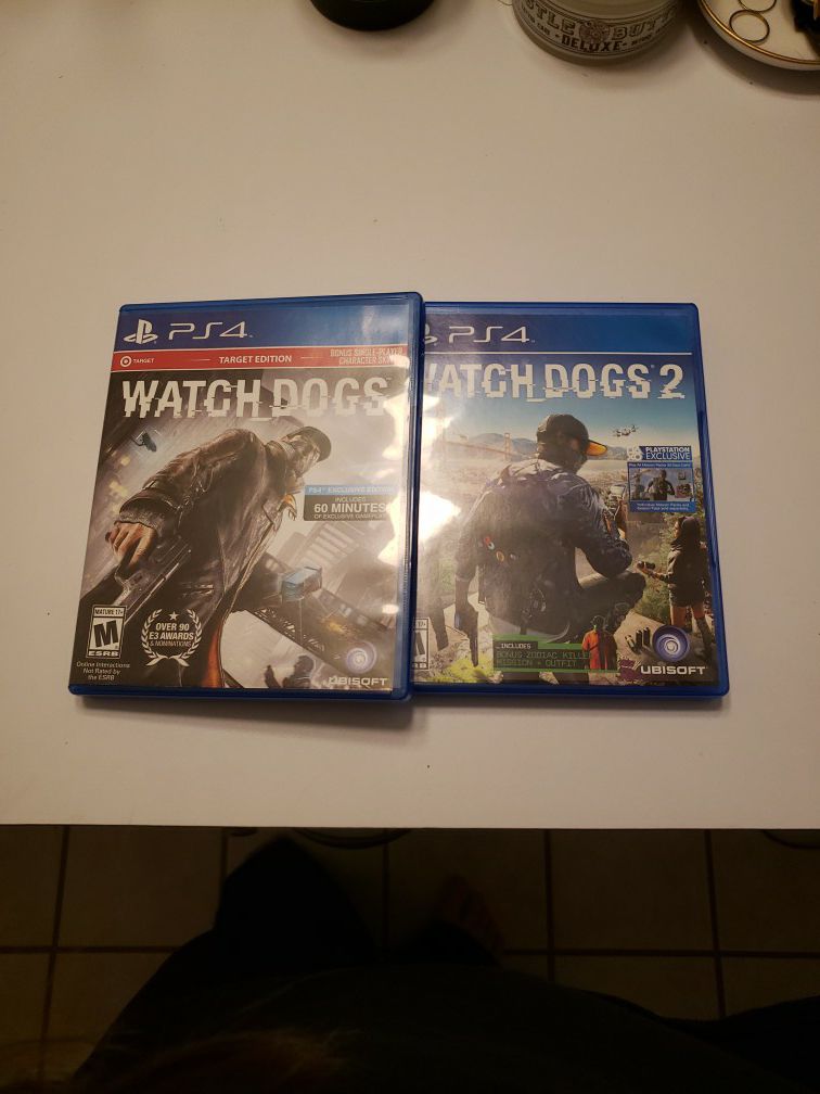 Watch Dogs 1 & 2 PS4 