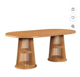 Oval dinning table