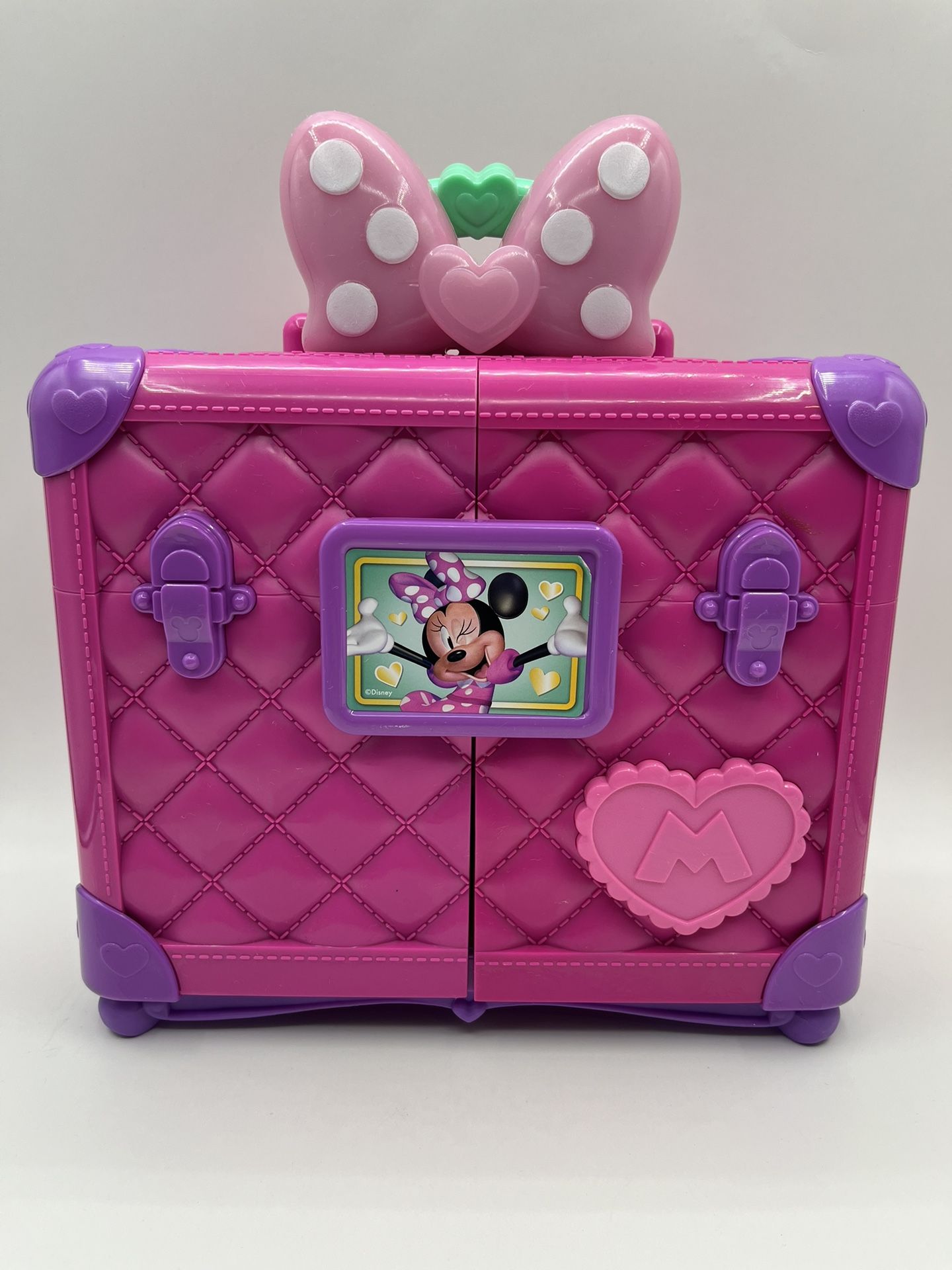 Disney Minnie Mouse Sweet Reveals Glam & Glow  Playset . Just The Case. No Accessories.