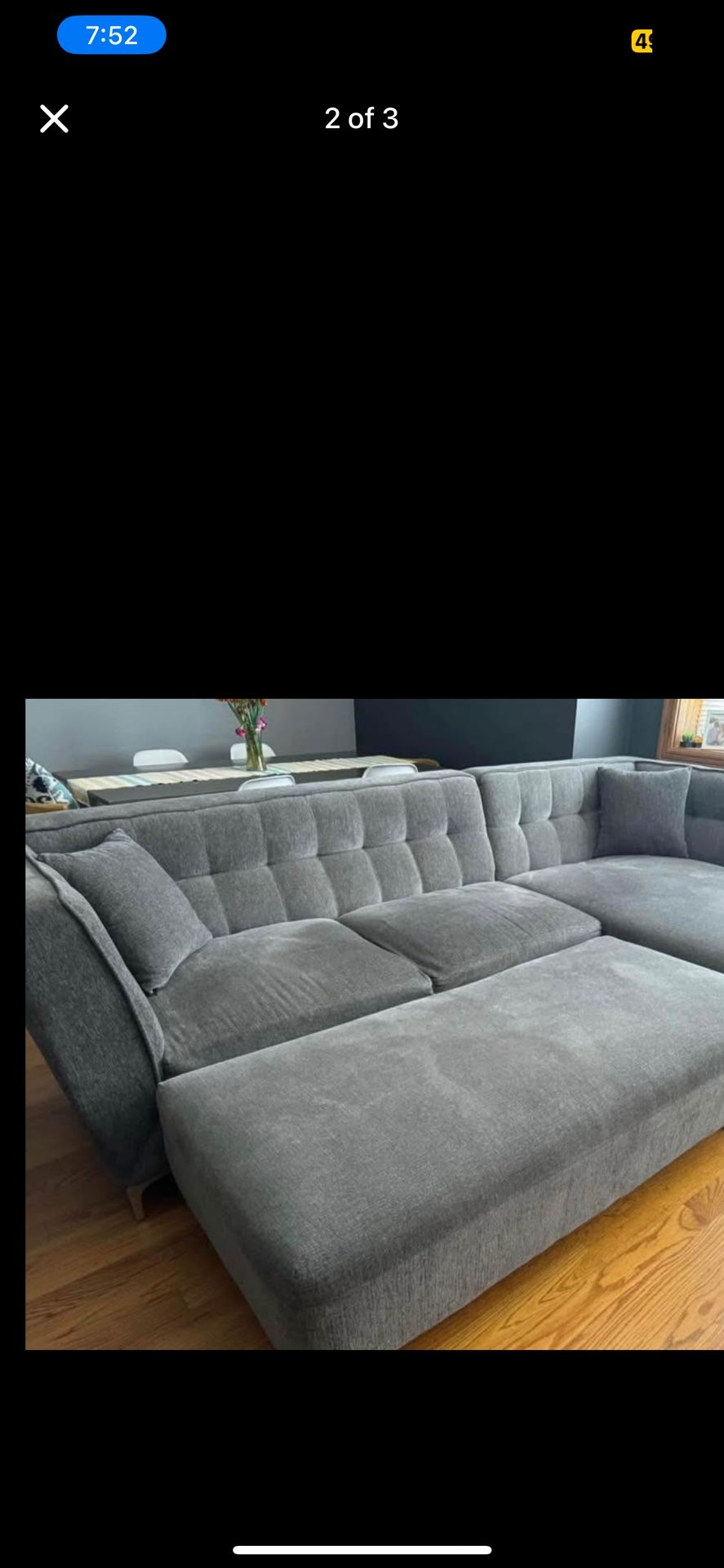 Gray Moduler Couch. No Stains Or Rips. Smoke Free Home.