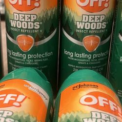 Off! Insect repellent 6oz can 6$ or 2/10$