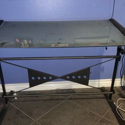 Glass Art Desk 