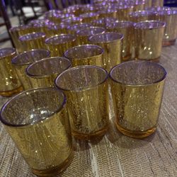 Gold Votive Holders 