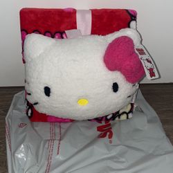 Hello Kitty Head And Blanket 