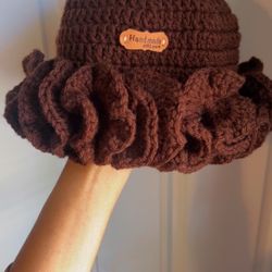 Brand New Brown Crochet Hat