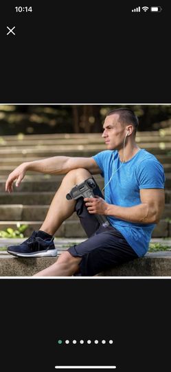 Massage Gun,HeaDot Deep Tissue Muscle Therapy Gun for Athletes, Percussion Body Muscle Massager with 30 Speeds, 10 Types of Massage Heads, Handheld Ma