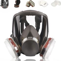 Full Face Respirаtor Reusable, Organic Vapor Respirаtor Compatible with Particulate Filter, Protection for Painting, Machine Polishing, Welding, Same