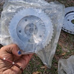 Brake Rotor and Two Sprockets