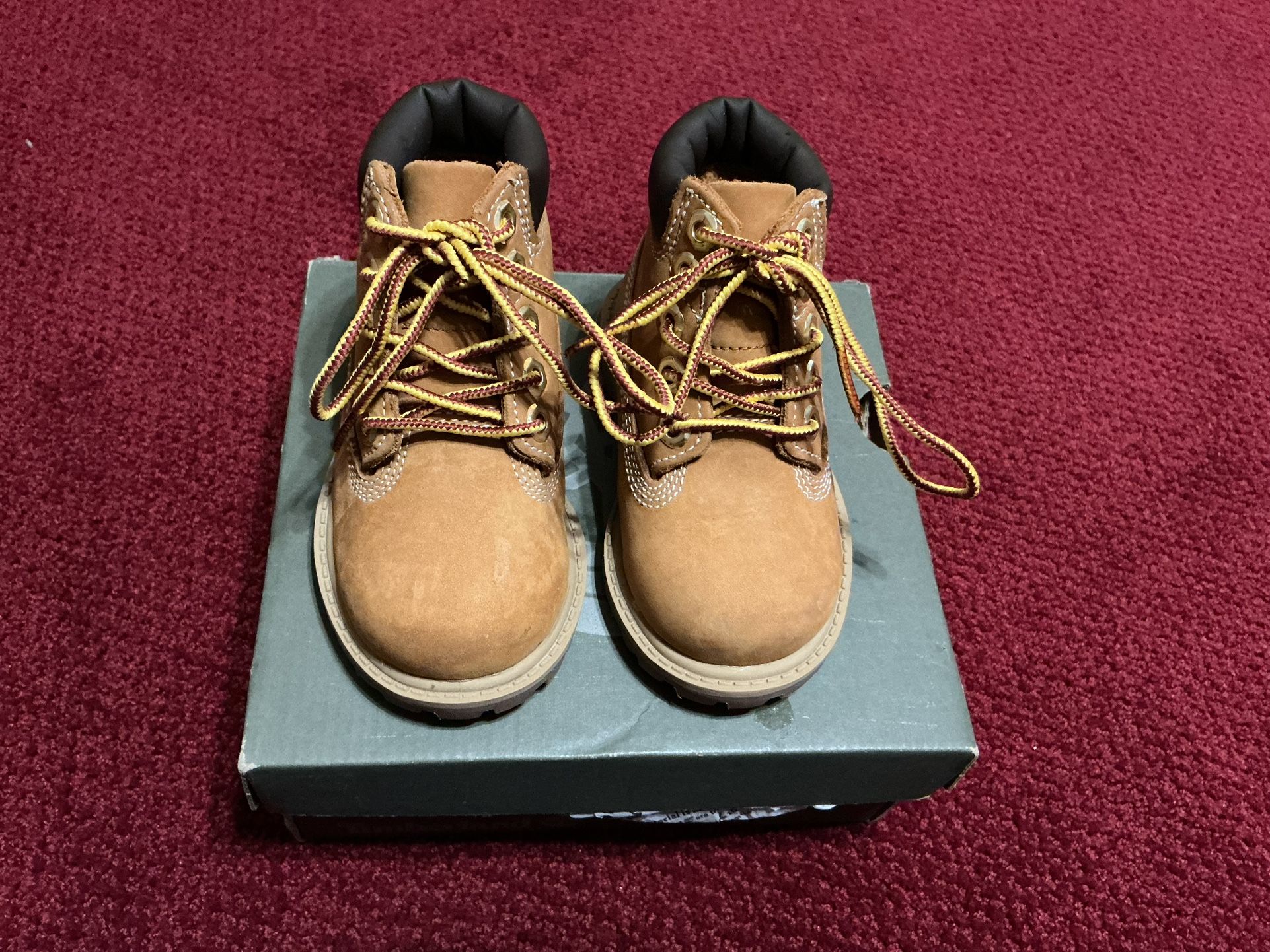Timberland 6 Inch Premium Infant Boots Wheat 12809 Size 5M
