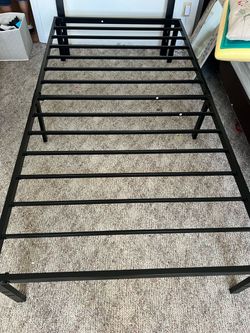 Black Metal Platform Bed Frame