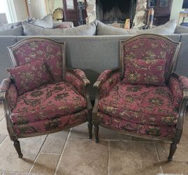 Vintage Sofa Chairs, Newly Upholstered