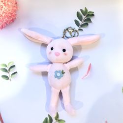 Fashion Classic Cute Pink Bunny Keychain Plush For Kids And Up
