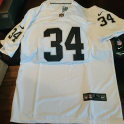 Raiders Bo Jackson White Jersey Number 34