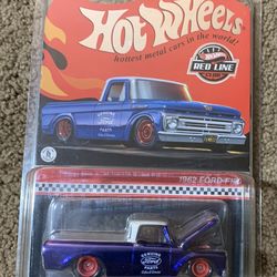HOTWHEELS RLC 1962 Ford F100 BLUE 2021 Red Line Club