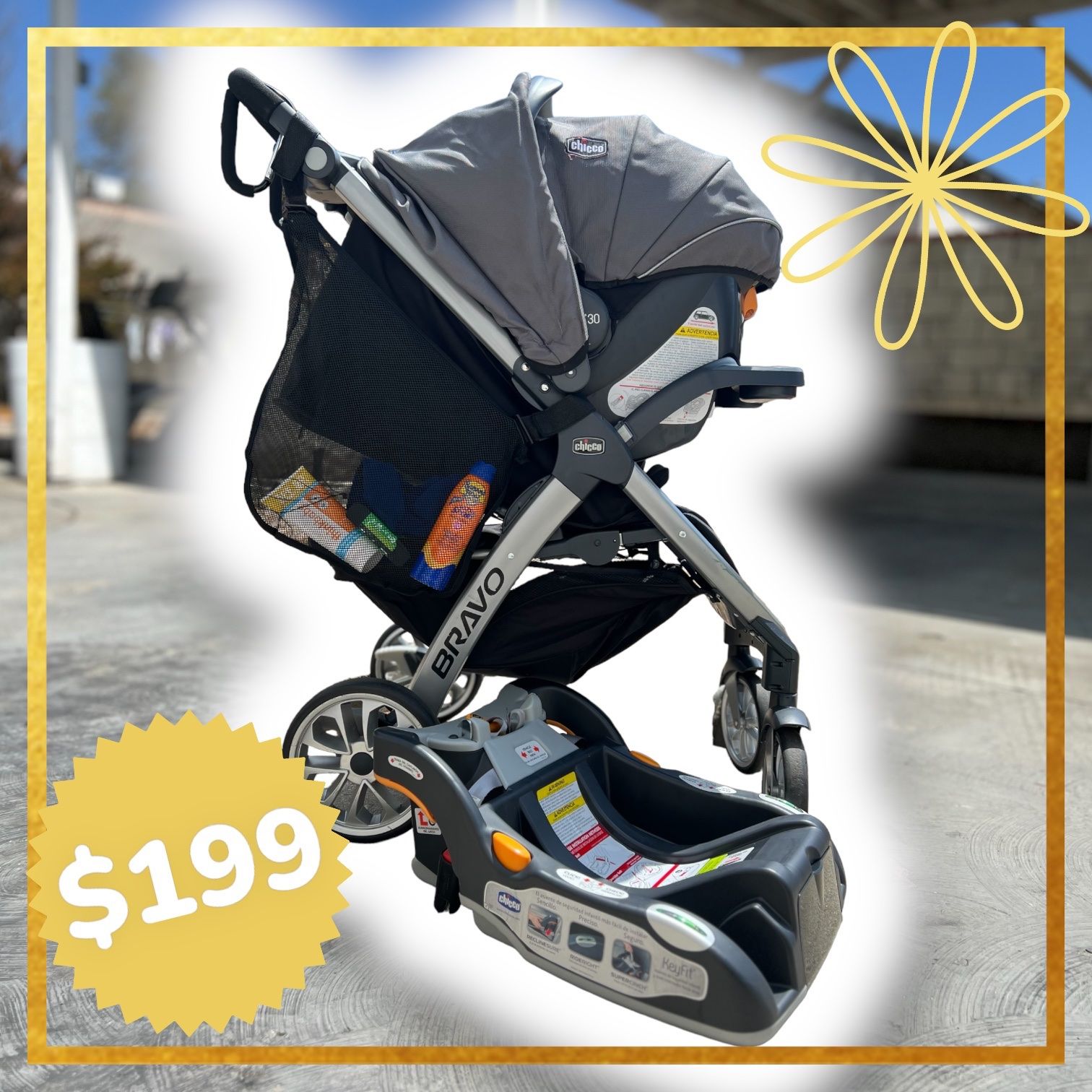 Chicco Bravo Trio Travel System, Orion 