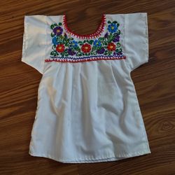 Mexican Top For Girls 4-6years