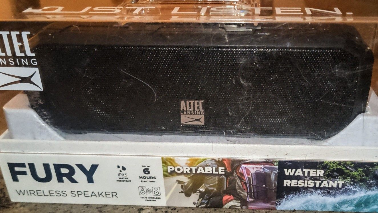 Altec Lansing Fury Wireless Speaker, New 