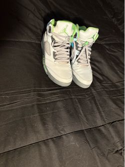 Jordan 5 green&Grey