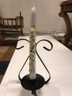 Glass Candle w/ Stand