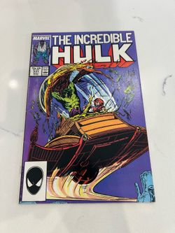 Incredible Hulk #331 (1987) – Peter David Run Begins, Grey Hulk, McFarlane Art, FN/VF