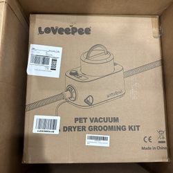 Dog Grooming Vacuum Kit, Dog Vacuum for Shedding Grooming Hair Dryer Kit, 9-in-1 Pet Brush Vacuum with Electric Pet Clippers, 21KPa Adjustable Speed &