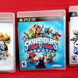 Three Ps3 Skylanders Games: Giants, trap Team, swap Force.