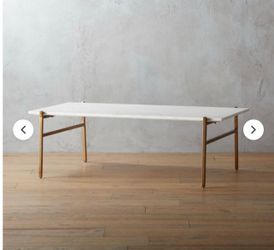 CB2 Marble Coffee Table