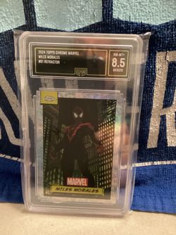 2024 Topps Chrome Marvel #81 Refractor Miles Morales Gen. Mint 8.5
