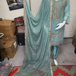 Chiffon Party Wear Dress On Eid Sale