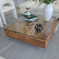 coffee table in oak