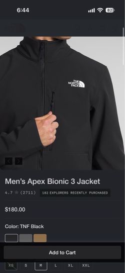 North face Apex Bionic 3 Jacket Size M