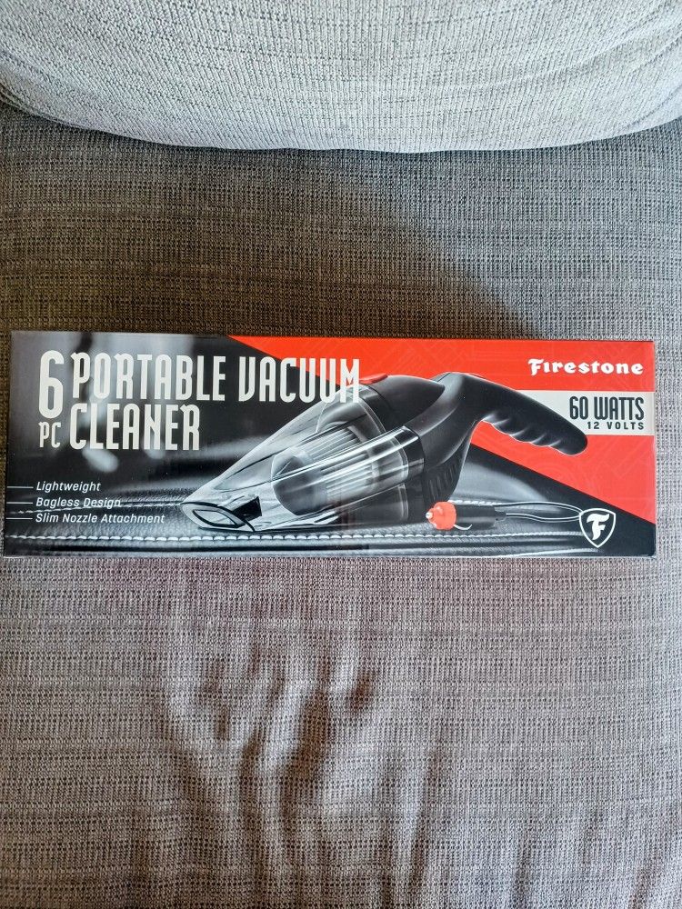 Firestone 6 PC Portable Vacum Cleaner.
