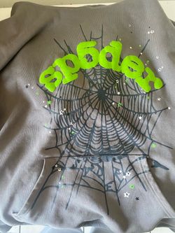 Sp5der Gray Hoodie