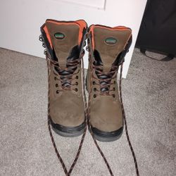 Steel Toe Boots Size 8.5W 