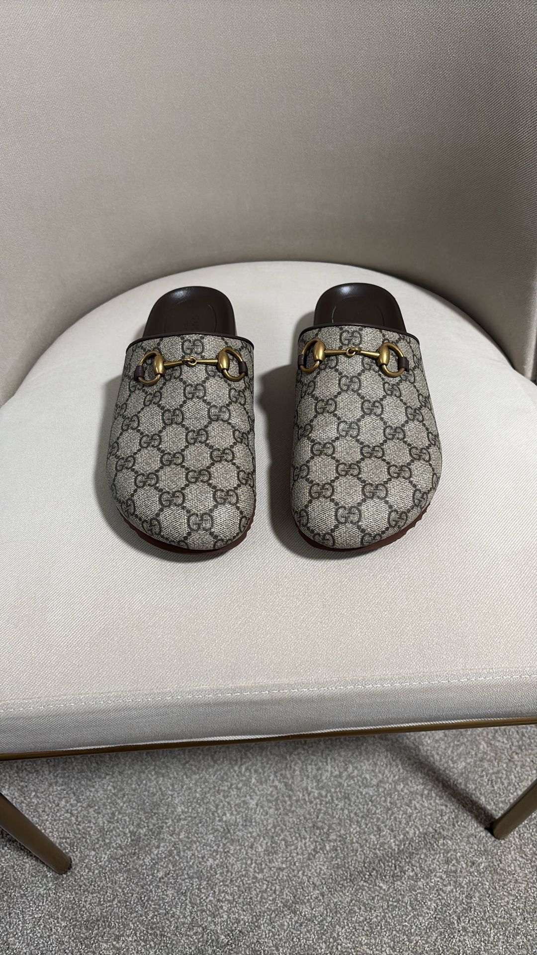 Gucci Womans Horsebit Mule Size 38