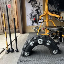 CrossFit Tire strike   From  Stronger Grip    .. Grind hard or stay soft