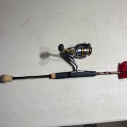Saint Croix pan fish series rod with Shimano Reel