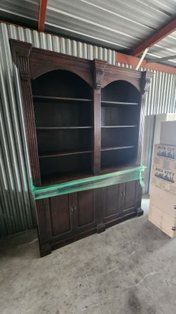 Bookcase Solid Wood Antique 
