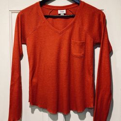 Jenni Red Long Sleeve Shirt