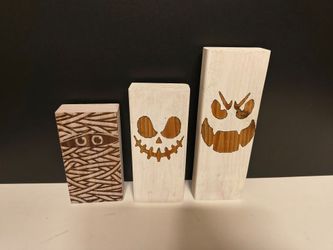 Handmade Wood Halloween Decor