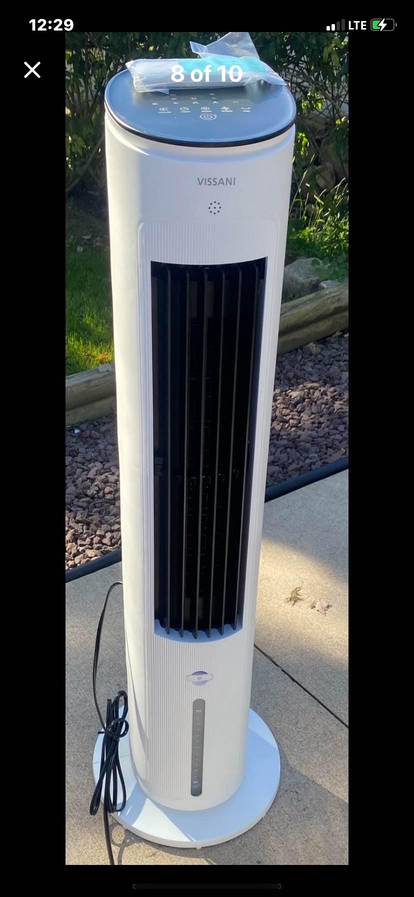 New Vissani 3-Speed Digital Tower Portable Evaporative Cooler