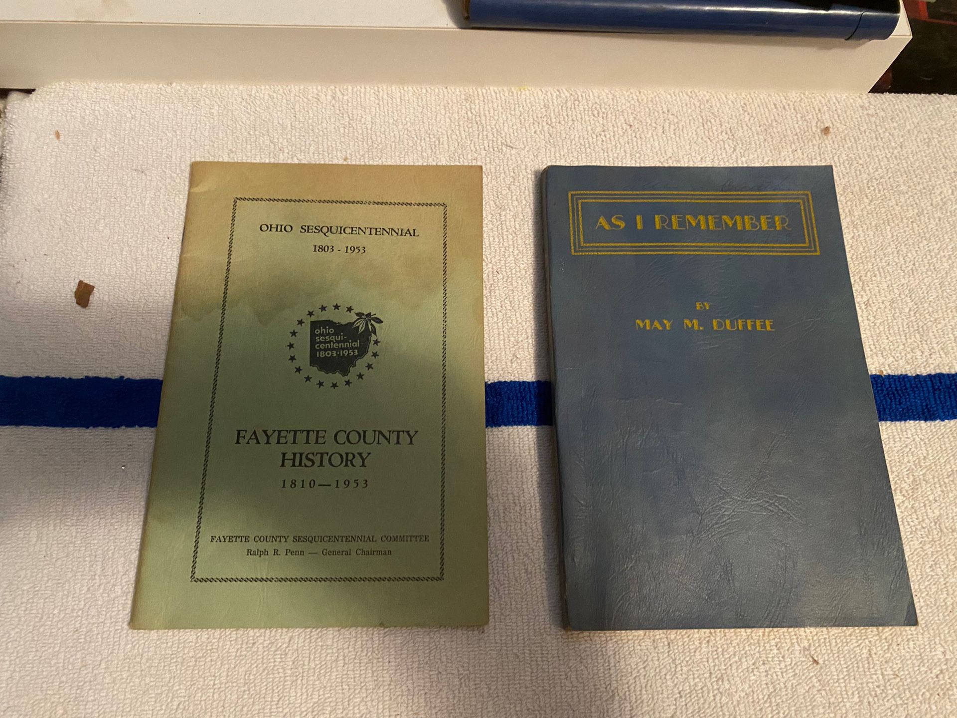 Very old books and items from local counties 